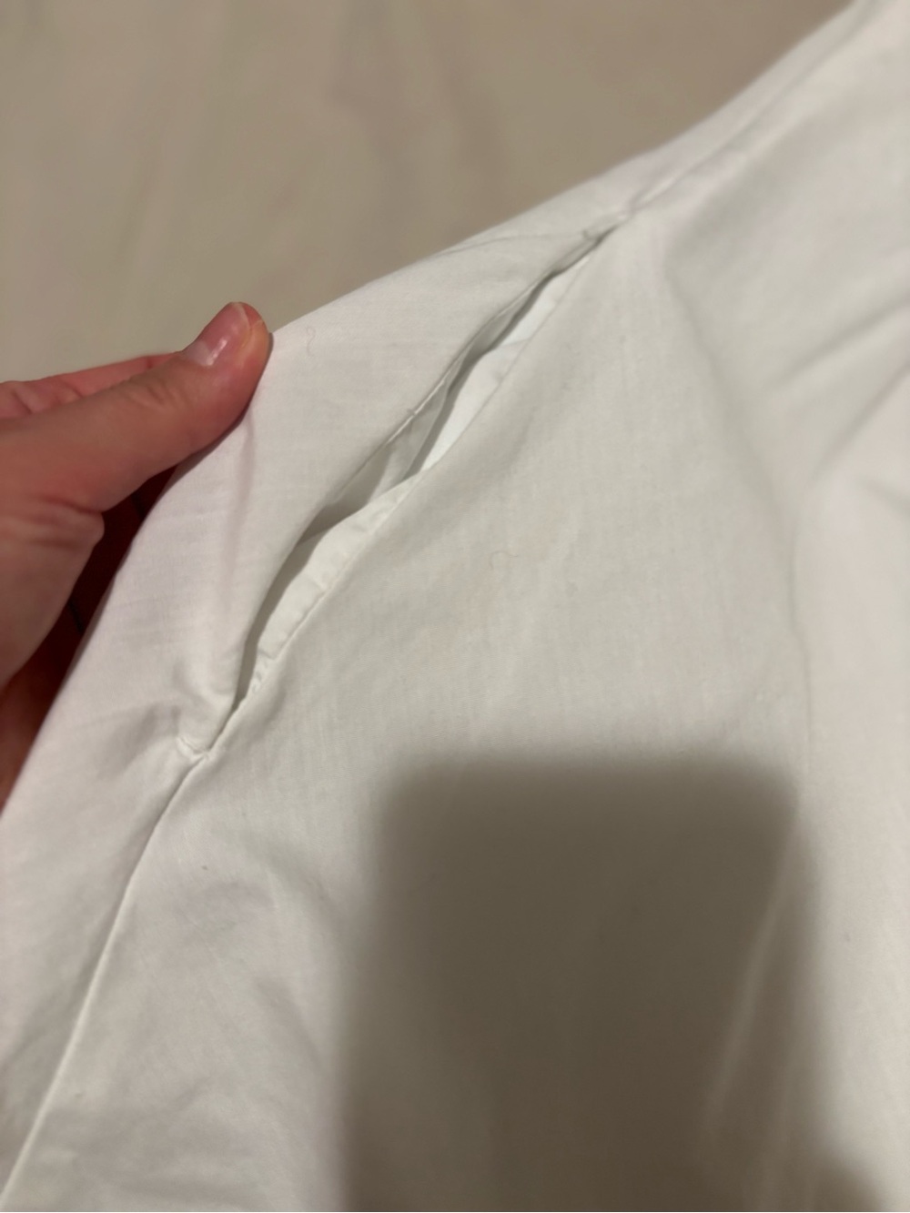 White Puff-Sleeve Dress - Picture 4 of 6
